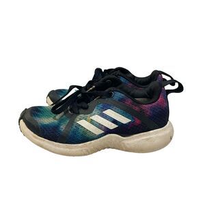 Adidas FortaRun Girls Blue Tie Dye Sneakers US 11 Lace Up Low Top Running Shoes